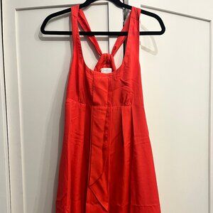 Coral Jessica Simpson racerback flowy mini dress, NWT
